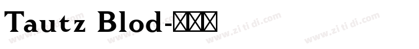 Tautz Blod字体转换